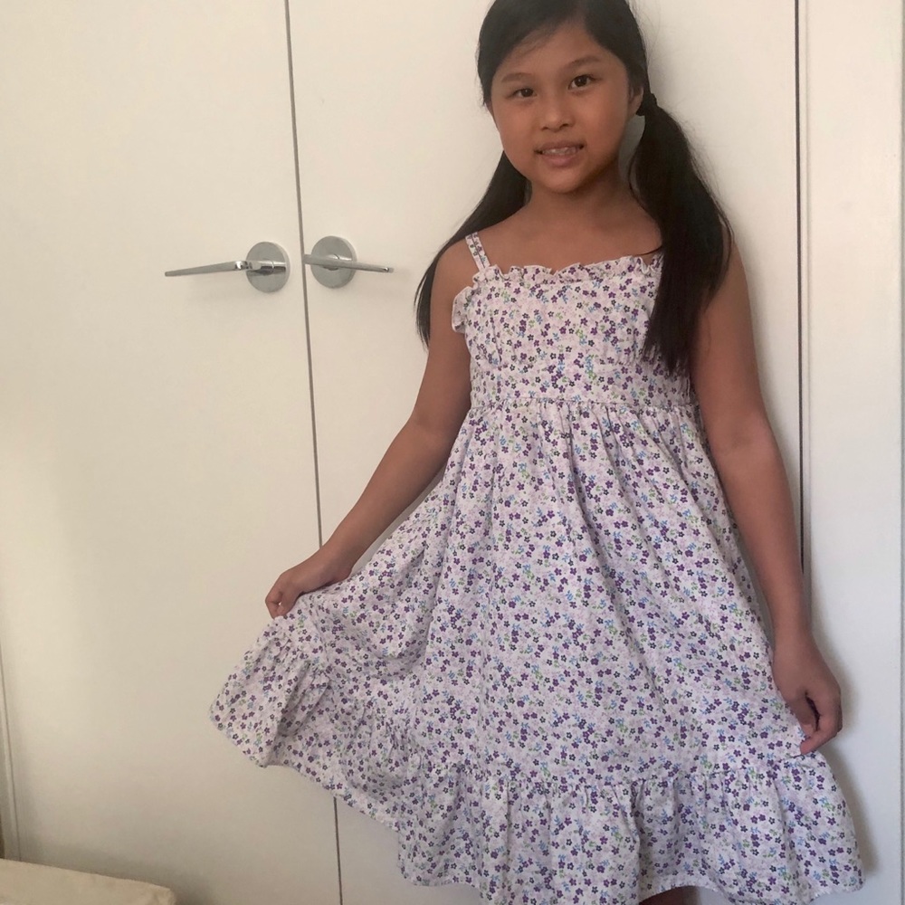 Girl’s Spaghetti Strap Long Summer Dress Size 5-6